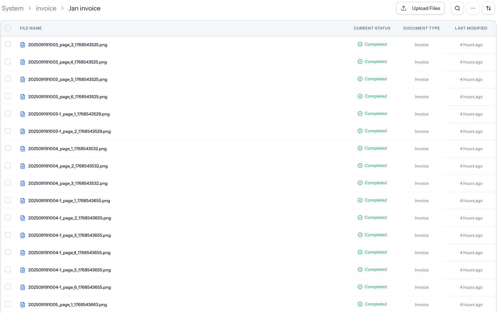 Bulk Processing Feature