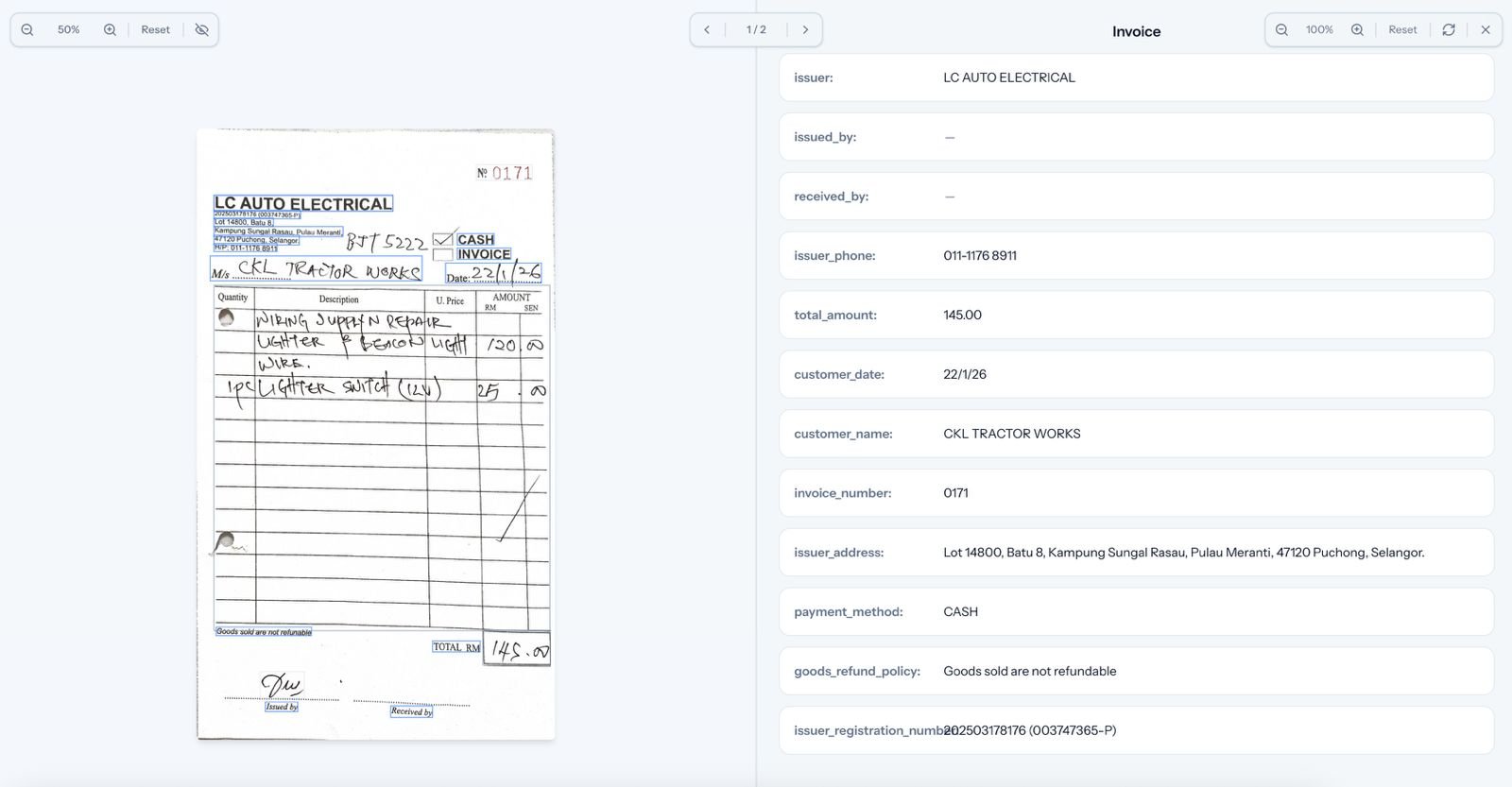 AI OCR Document Processing